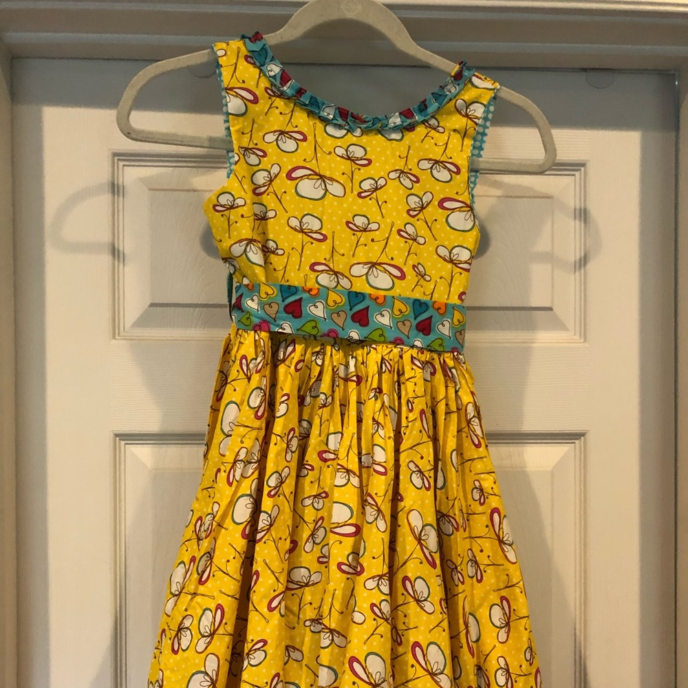 Jelly the Pug yellow sundress sz 10 NWT